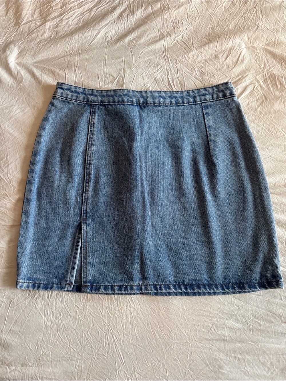 Classic Blue Denim Mini Skirt